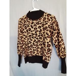 Rachel Zoe Cheetah Print Soft Sweater